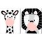 Black Giraffe & Lion by Kyra Brown 12" x 15" Canvas Wall Art (Set of 2)